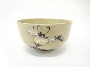 仁清写　色絵　花　茶碗